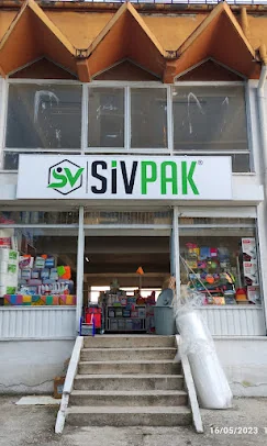Sivpak Sivas ambalaj mağazası giriş merdivenleri ve ürün vitrini